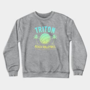 Triton Beach Volleyball (Gradient) Crewneck Sweatshirt